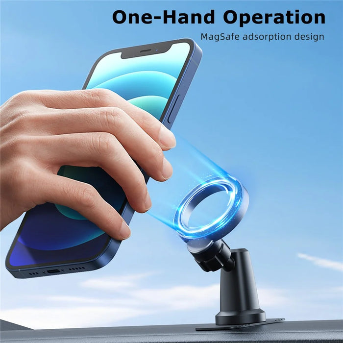 CZ-156B Car Dashboard Adhesive Mount Magnetic Phone Holder 360 Degree Rotation Cellphone Stand - 3