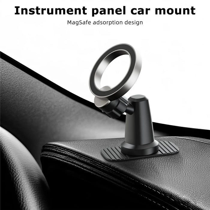 CZ-156B Car Dashboard Adhesive Mount Magnetic Phone Holder 360 Degree Rotation Cellphone Stand - 5