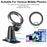 CZ-156B Car Dashboard Adhesive Mount Magnetic Phone Holder 360 Degree Rotation Cellphone Stand - 6