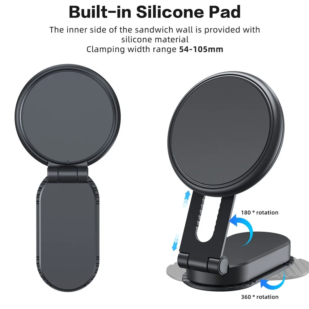 MA-151P Car Phone Holder Retractable Cellphone Bracket Adhesive Mount Folding Stand - 5