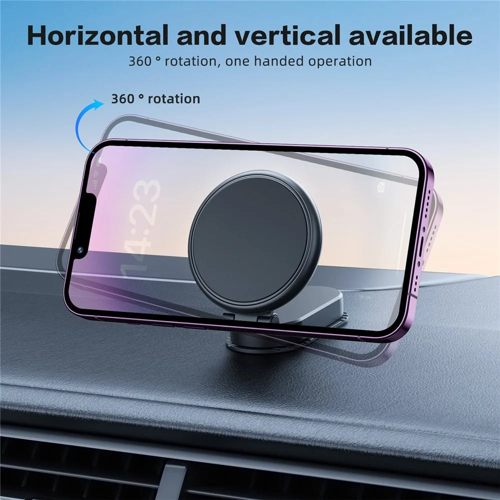 MA-151P Car Phone Holder Retractable Cellphone Bracket Adhesive Mount Folding Stand - 7