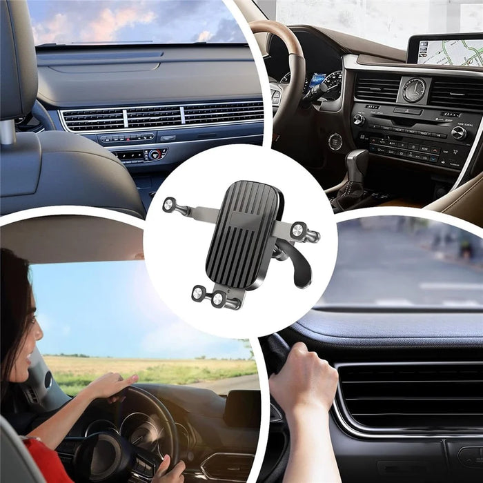 175 Auto Gravity Support Air Vent Mount Car Phone Holder for Foldable Screen Phones Bracket - 3