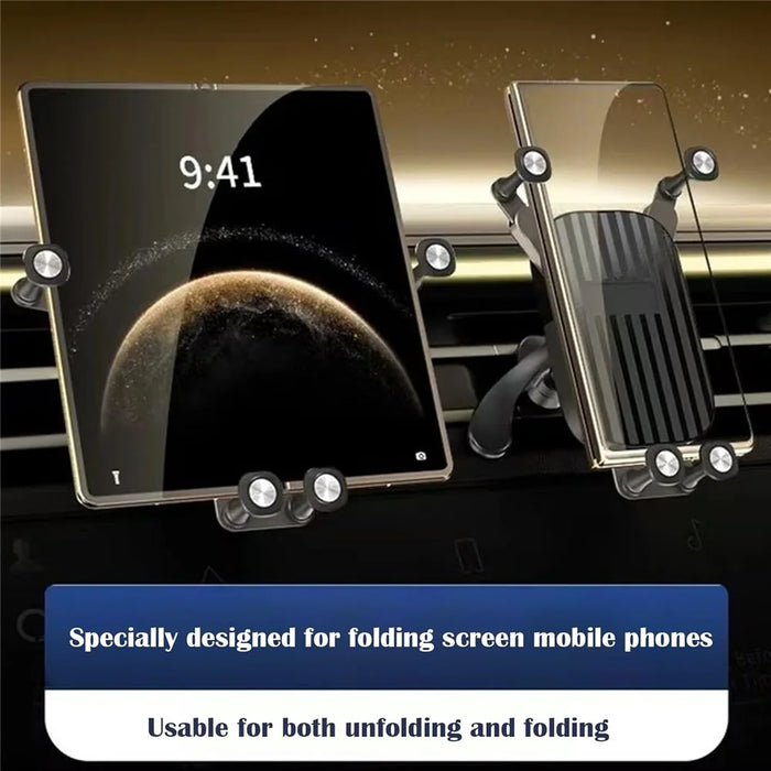 175 Auto Gravity Support Air Vent Mount Car Phone Holder for Foldable Screen Phones Bracket - 5