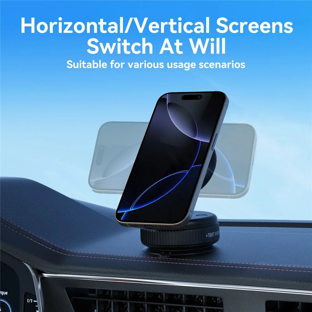 MA-151M Vacuum Suction Cup Mount Foldable Magnetic Phone Holder Retractable Car Cellphone Bracket - 5