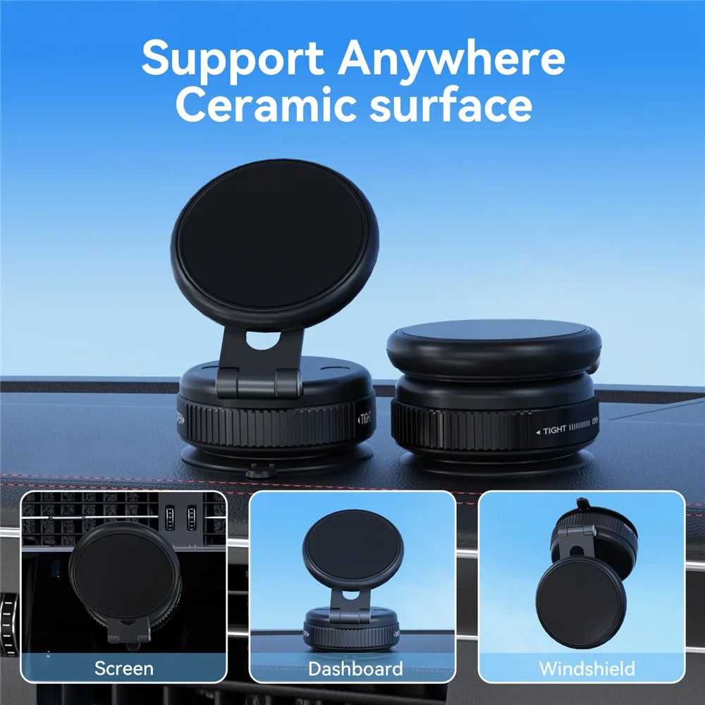 MA-151M Vacuum Suction Cup Mount Foldable Magnetic Phone Holder Retractable Car Cellphone Bracket - 6