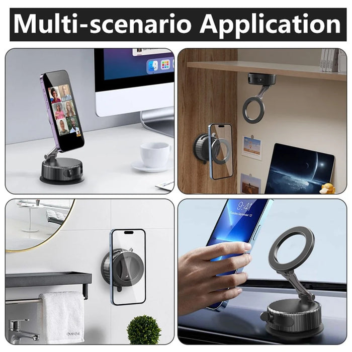 M003 Car Phone Holder Vacuum Suction Mount Foldable Cellphone Bracket - 7