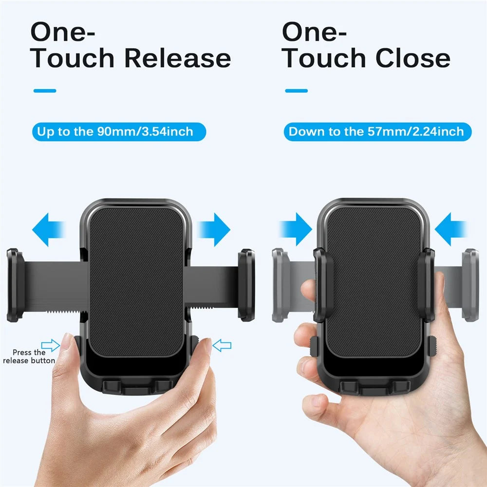 ML213 Car Phone Mount 360° Rotation Suction Cup Dashboard Windshield Cell Phone Holder - Black - 4