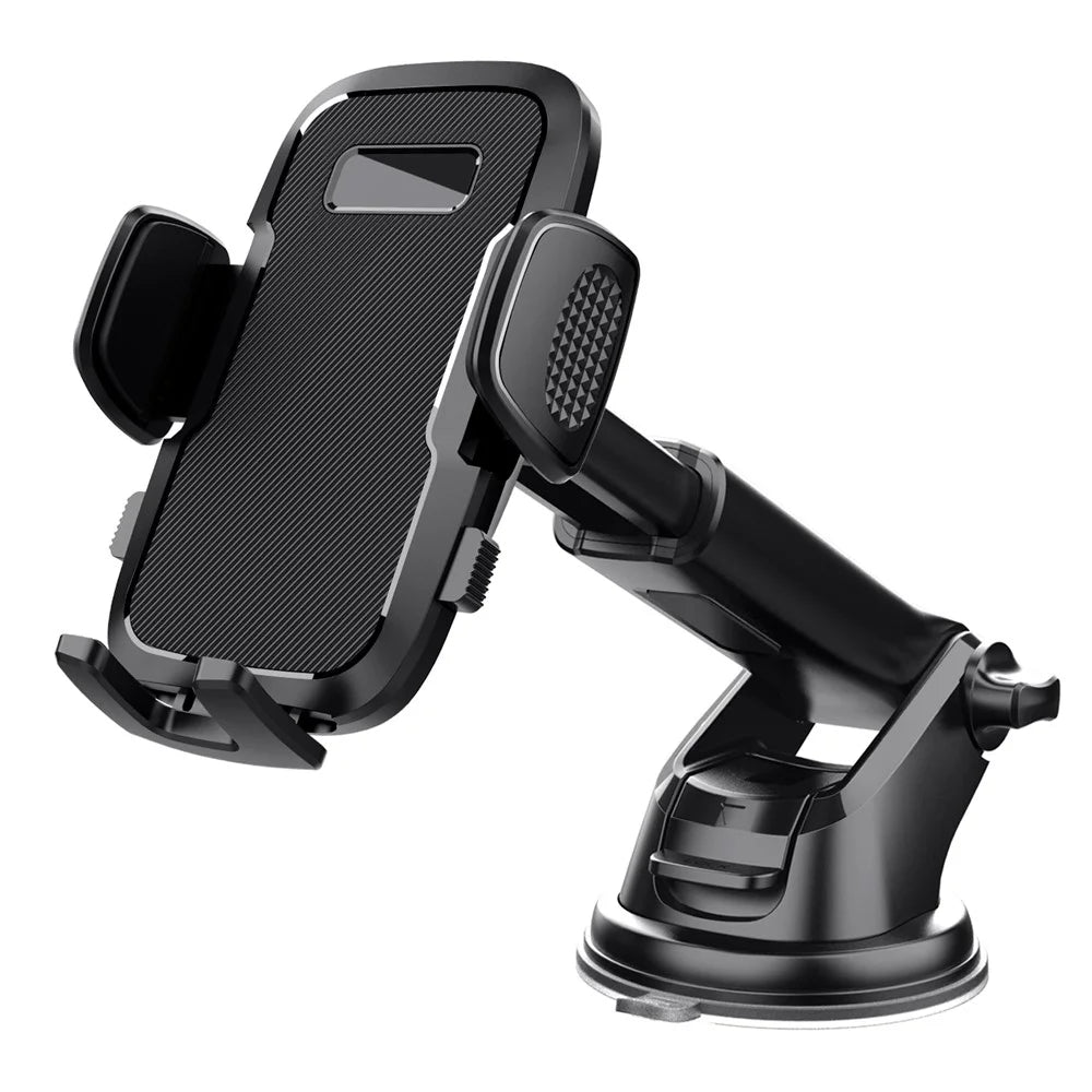 ML209 2 in 1 Car Phone Holder Mount Powerful Suction Phone Mount for Car Dashboard Windshield - Black - 2