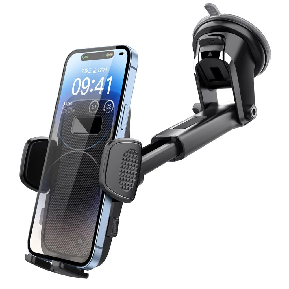 ML209 2 in 1 Car Phone Holder Mount Powerful Suction Phone Mount for Car Dashboard Windshield - Black - 3