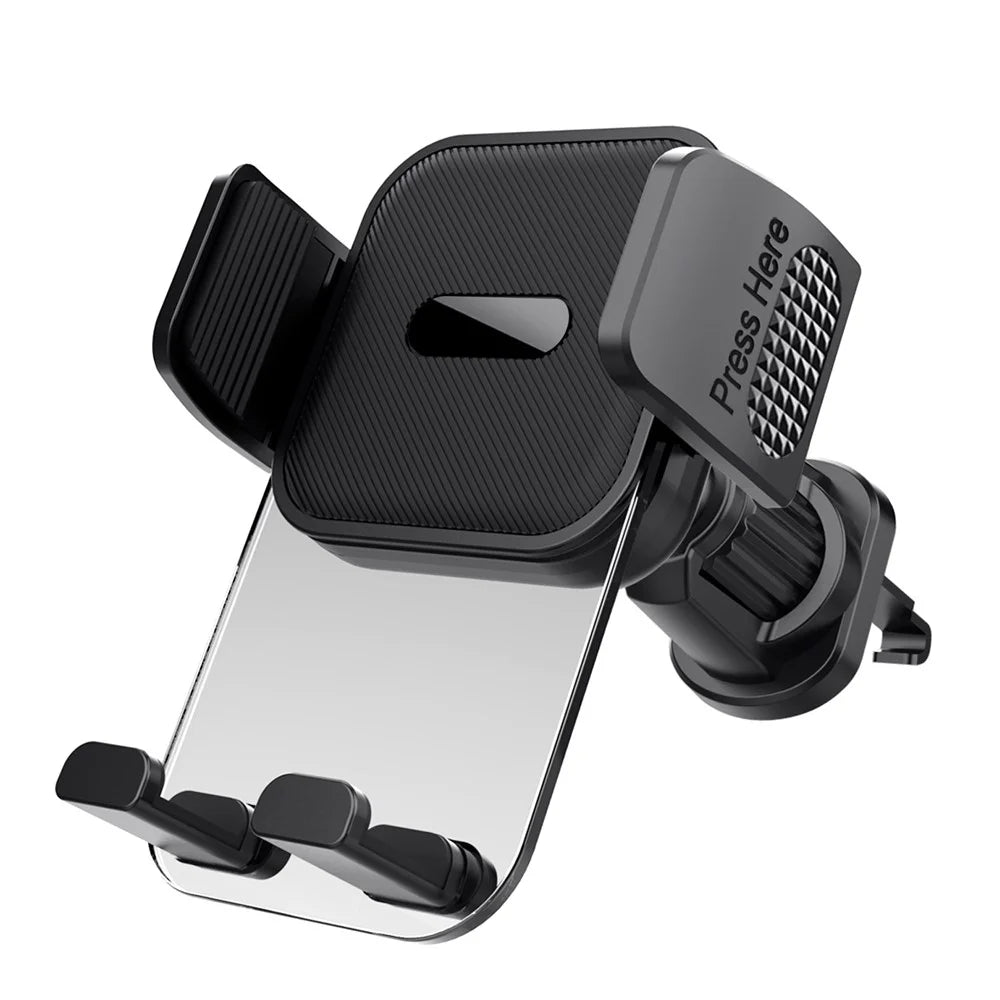 ML217 Car Phone Holder Mount for Air Vent Quick Release Vent Clip Cell Phone Stand Car Mount - Grey - 1