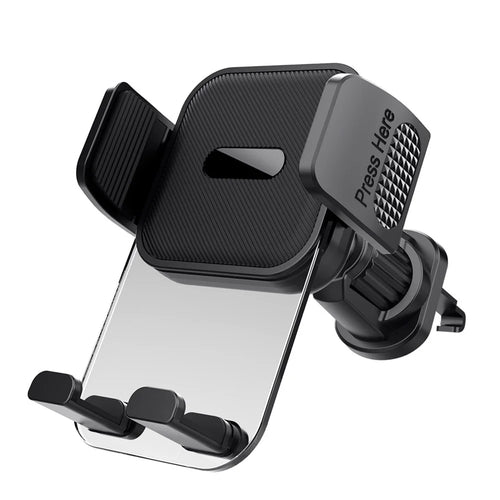 ML217 Car Phone Holder Mount for Air Vent Quick Release Vent Clip Cell Phone Stand Car Mount - Grey - 1