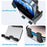 ML211 Strong Suction Car Phone Holder Dashboard Windshield Adjustable Extendable Mount Bracket - Grey - 3