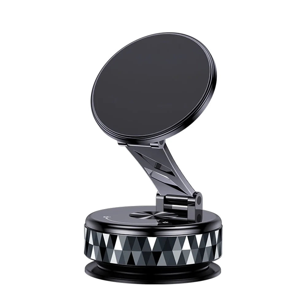 K13 Magnetic Car Phone Mount 360 Degree Rotation Vacuum Suction Cellphone Holder - Black - 1