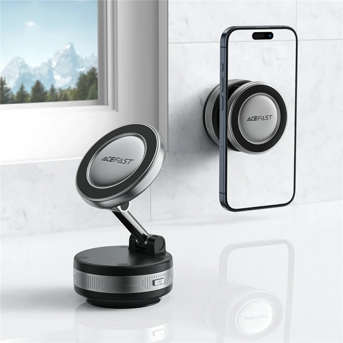 ACEFAST E30 Electric Suction Cup Magnetic Phone Holder Smart Vacuum Attachment Stand - 7