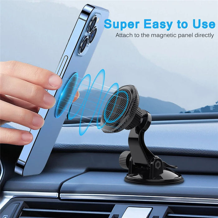 ML203 Suction Cup Base Car Dashboard Mount 360 Degree Adjustable Magnetic Phone Holder Bracket - 3