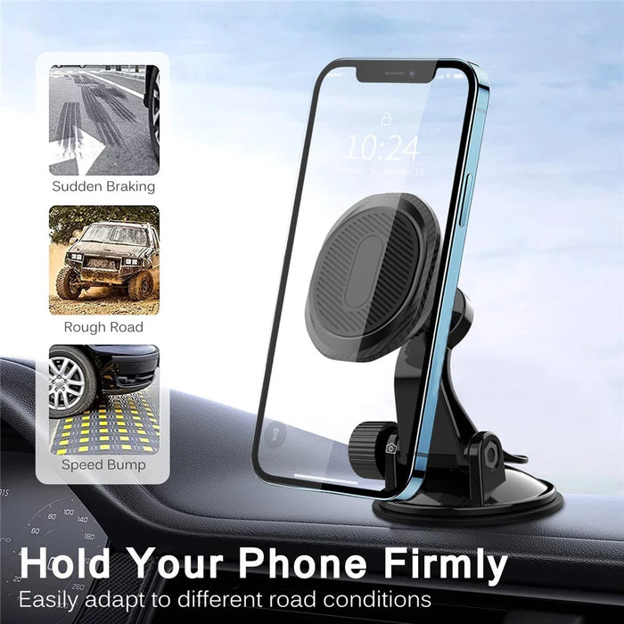 ML203 Suction Cup Base Car Dashboard Mount 360 Degree Adjustable Magnetic Phone Holder Bracket - 7
