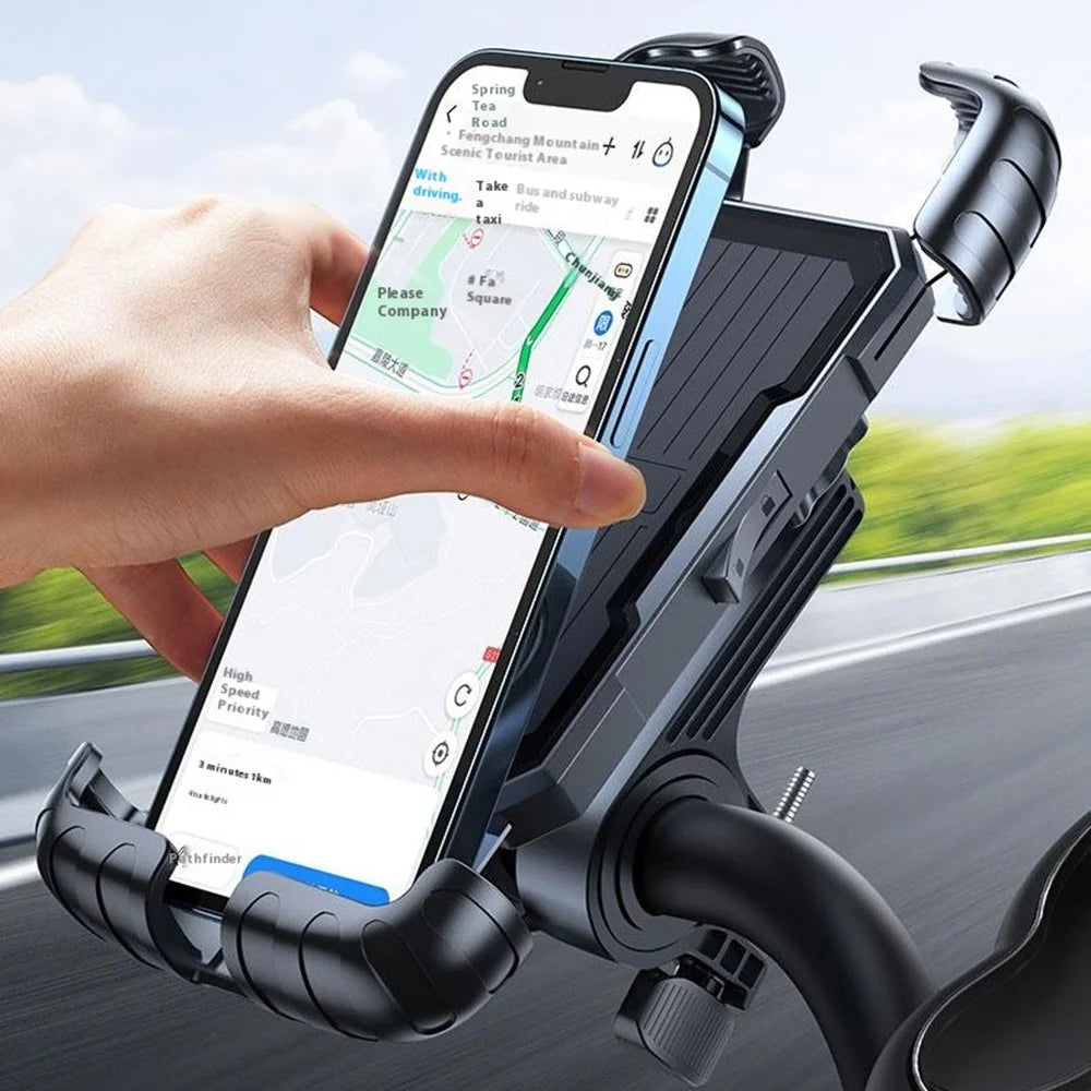ML171 360 Degree Rotation Handlebar Mount Shock Absorbing Phone Holder for Bike  /  Motorcycle - 2
