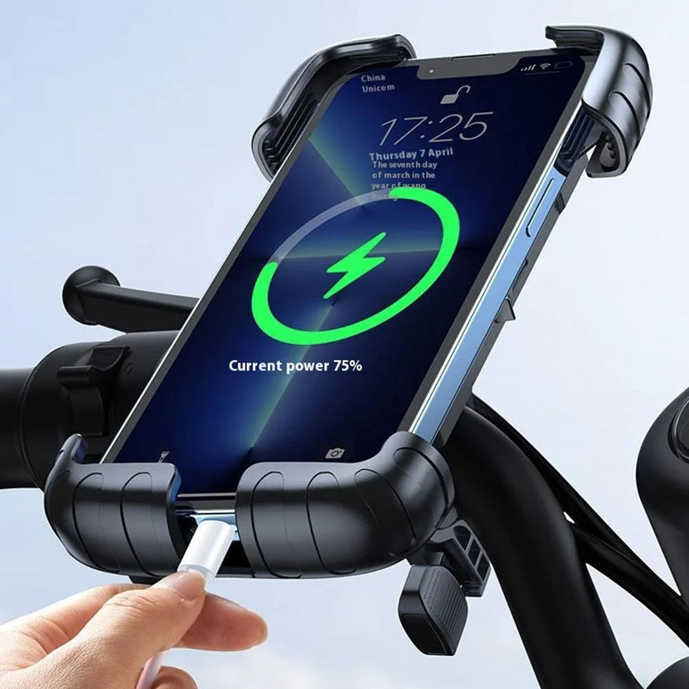 ML171 360 Degree Rotation Handlebar Mount Shock Absorbing Phone Holder for Bike  /  Motorcycle - 5