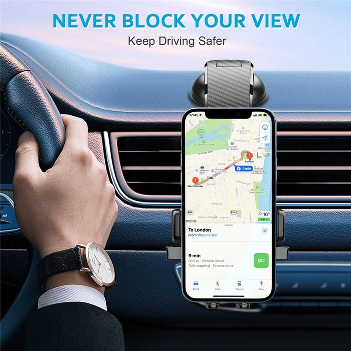 ML-190 Car Suction Cup Mount Extendable Rod Phone Holder 360 Degree Rotation Cellphone Stand - 3