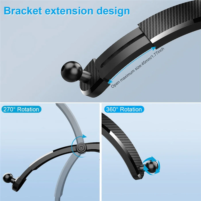 ML-190 Car Suction Cup Mount Extendable Rod Phone Holder 360 Degree Rotation Cellphone Stand - 5