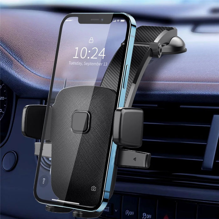 ML-190 Car Suction Cup Mount Extendable Rod Phone Holder 360 Degree Rotation Cellphone Stand - 7