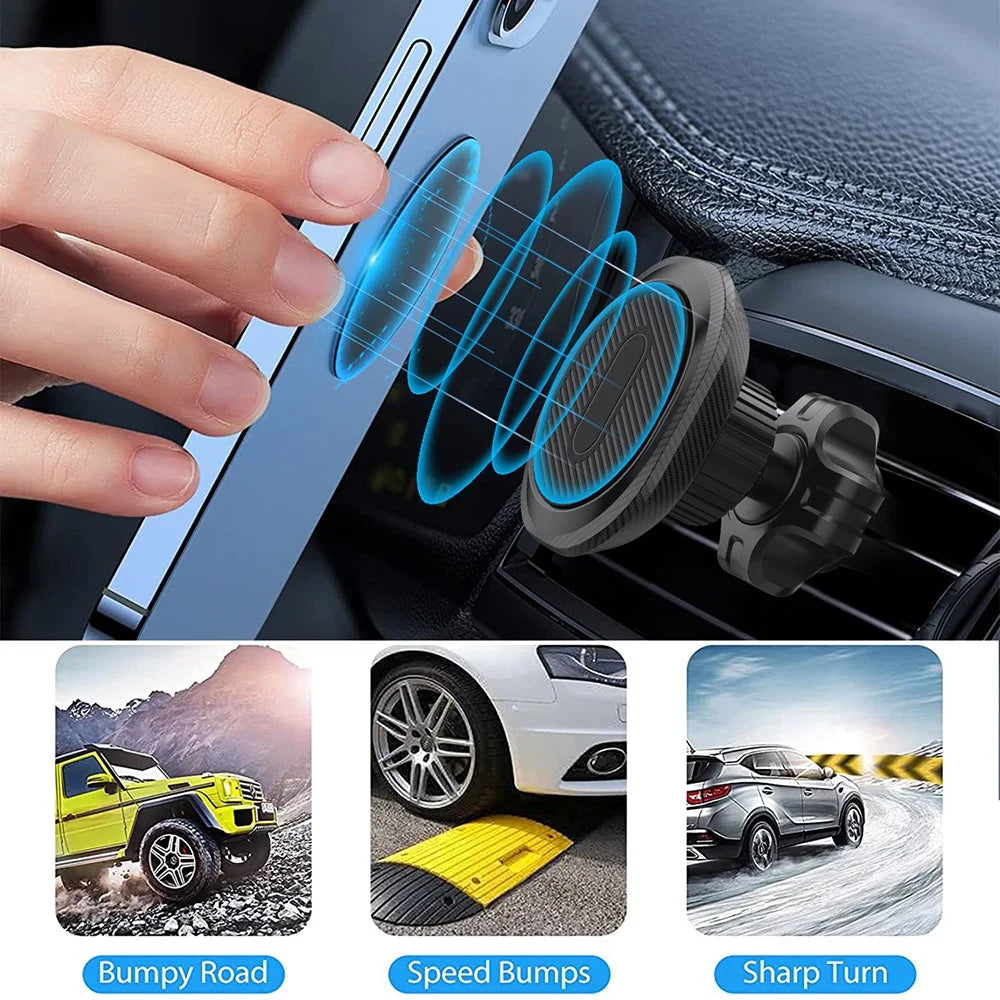 ML178 360 Degree Rotation Magnetic Phone Holder Anti Shake Car Air Vent Mount Bracket - 6