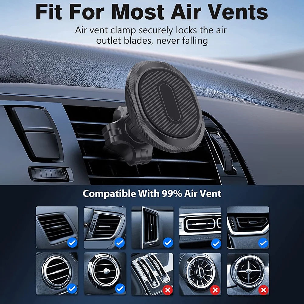 ML178 360 Degree Rotation Magnetic Phone Holder Anti Shake Car Air Vent Mount Bracket - 7