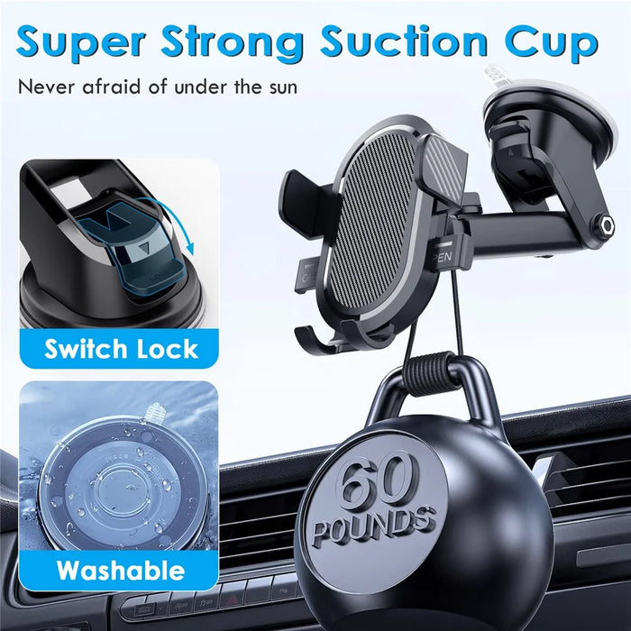 ML229 Suction Cup Mount Extendable Arm Adjustable Phone Holder for Car Dashboard / Windshield - 7