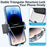 ML244 For Car Air Vent 360 Degree Rotation Phone Holder Hook Design Transparent Cellphone Mount Stand - Grey - 5