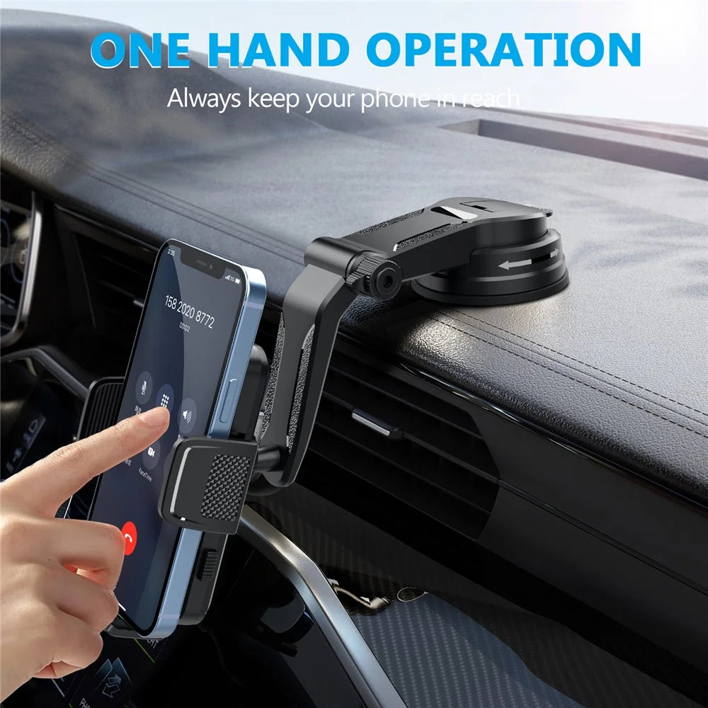 ML241 Car Phone Holder 360 Degree Rotation Adjustable Arm Suction Cup Mount Bracket - 2