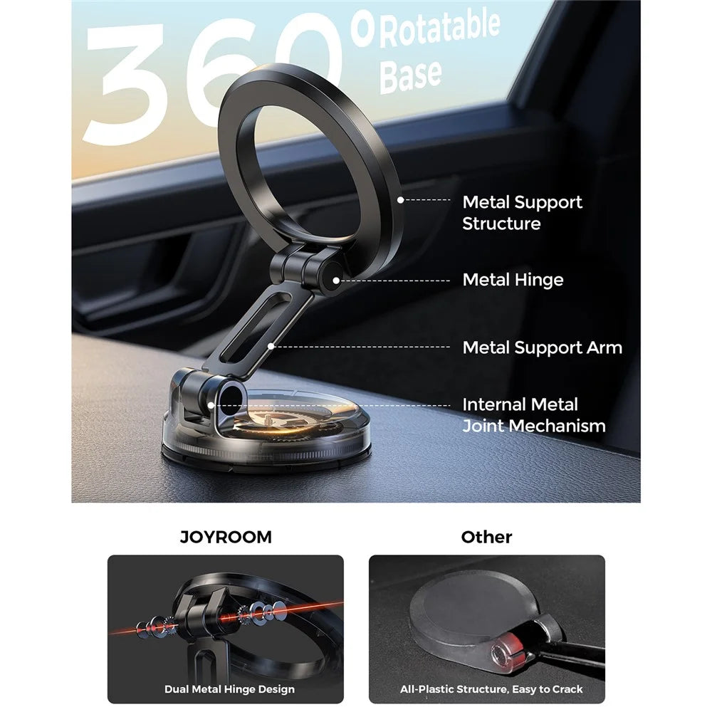 JOYROOM JR-ZS505 Foldable Magnetic Stand 360° Rotation Adjustment Car Holder - 5