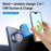 X68W Foldable Car Dashboard Magnetic Phone Mount 15W Wireless Charging Vacuum Suction Cup Stand - Black - 3