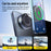 X68W Foldable Car Dashboard Magnetic Phone Mount 15W Wireless Charging Vacuum Suction Cup Stand - Black - 4