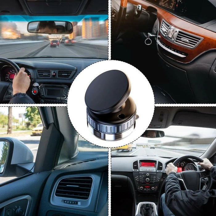 X50 Car Dashboard Windscreen Suction Cup Phone Holder 360 Degree Rotation Magnetic Mount Stand - Black - 7