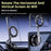 X64 Electric Vacuum Suction Car Phone Mount Foldable Magnetic Smartphones Bracket - Black - 4