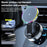 K3 Rotating Magnetic Car Phone Holder Wireless Charging Vacuum Sucker Desktop Stand with Colorful Light - 4