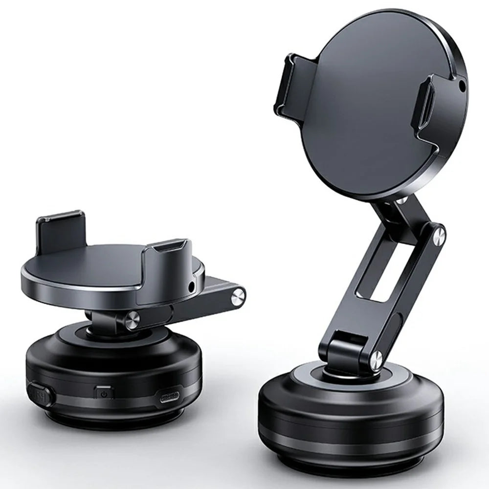 X63J Foldable Car Phone Mount Vacuum Suction Dashboard Phone Navigation Stand - 1