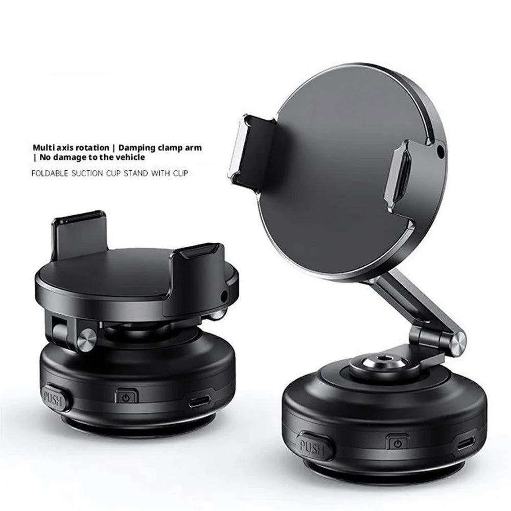 X64J Vacuum Suction Car Phone Mount Dashboard Foldable Cellphone Navigation Stand - 2