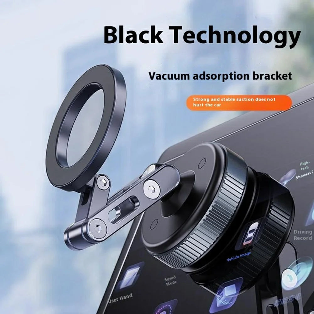 X53 Magnetic Car Dashboard Phone Stand Vacuum Suction Cup 360 Degree Rotation Foldable Cellphone Bracket - 2
