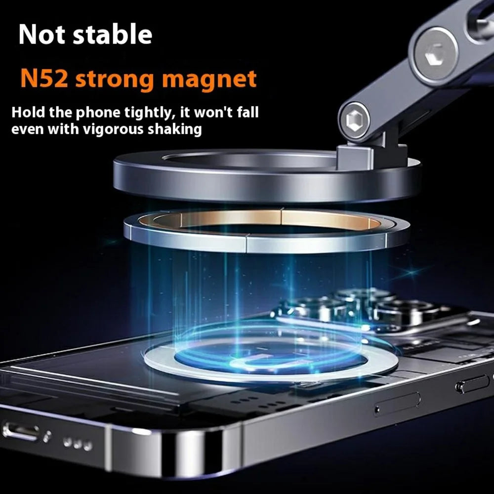 X53 Magnetic Car Dashboard Phone Stand Vacuum Suction Cup 360 Degree Rotation Foldable Cellphone Bracket - 5