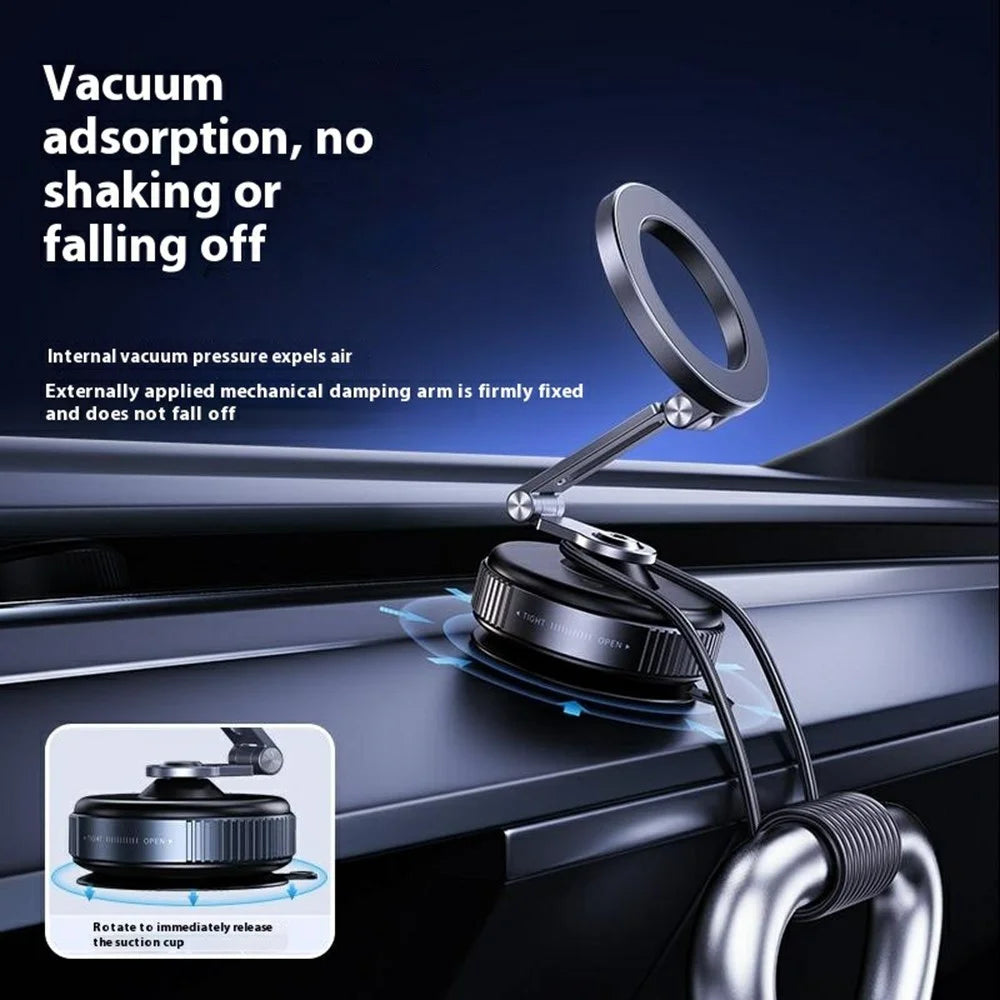 X54 Magnetic Car Phone Holder Dashboard Windshield Suction Cup Mount Foldable Navigation Stand - 4