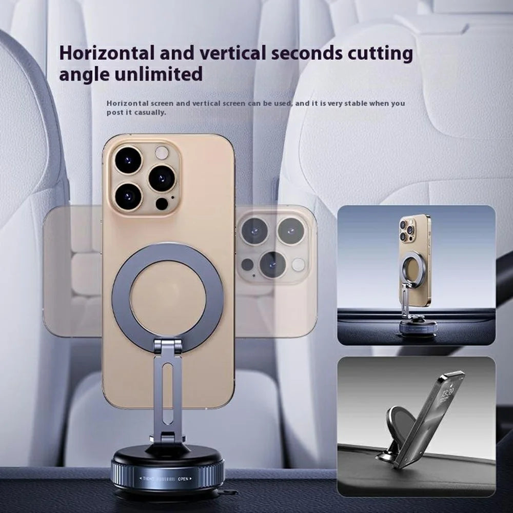 X54 Magnetic Car Phone Holder Dashboard Windshield Suction Cup Mount Foldable Navigation Stand - 5