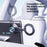 Z18 Aluminum Alloy Car Phone Mount 360 Degree Rotation Anti Shake Magnetic Cellphone Holder - 4