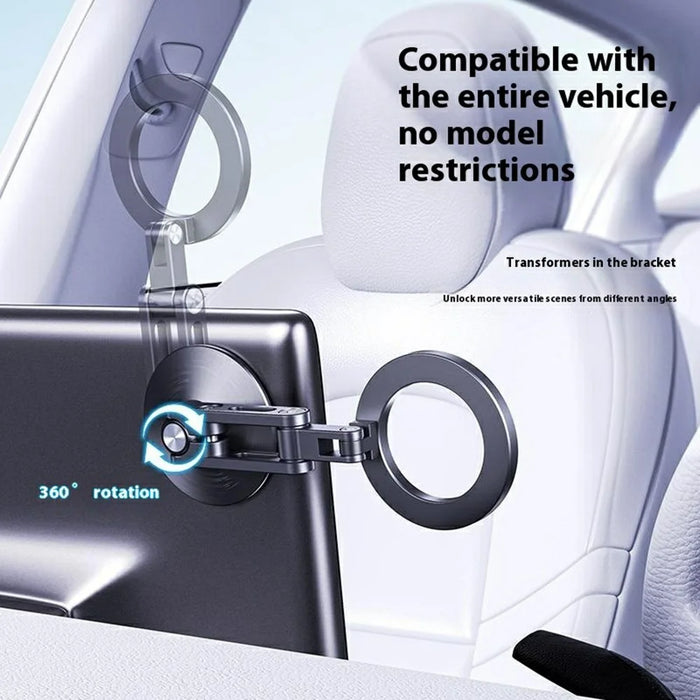 Z18 Aluminum Alloy Car Phone Mount 360 Degree Rotation Anti Shake Magnetic Cellphone Holder - 4