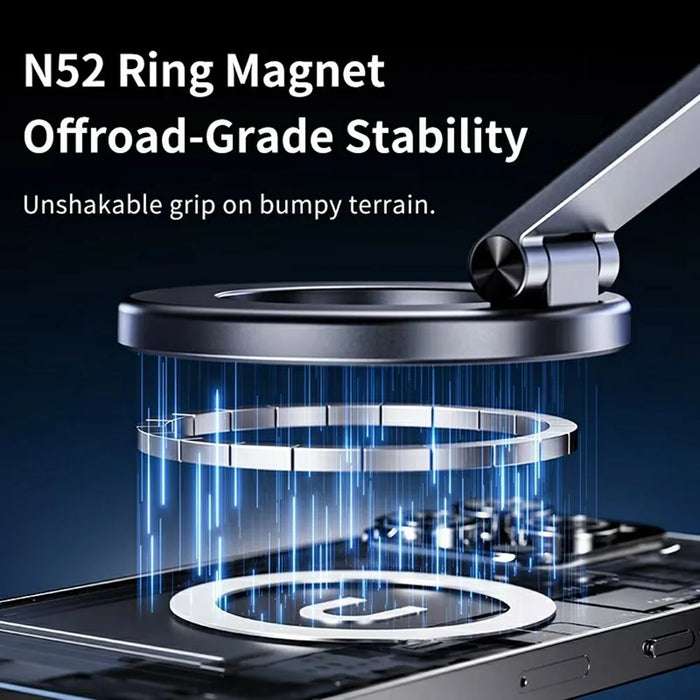 X69 Suction Cup Base 360 Degree Rotation Magnetic Car Phone Mount for Dashboard Windshield - 4