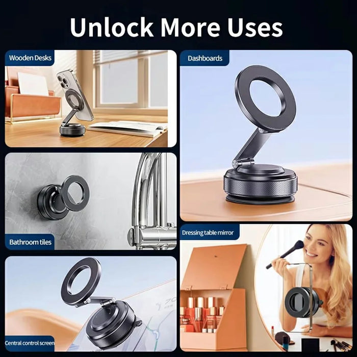 X69 Suction Cup Base 360 Degree Rotation Magnetic Car Phone Mount for Dashboard Windshield - 6