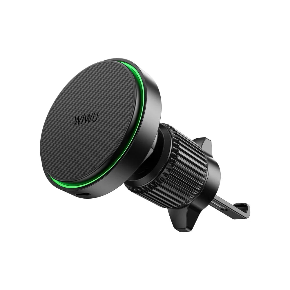 WIWU CH-325 Qi 2.0 Magnetic Car Wireless Charger 15W Fast Charging Air Vent Mount Bracket - 3