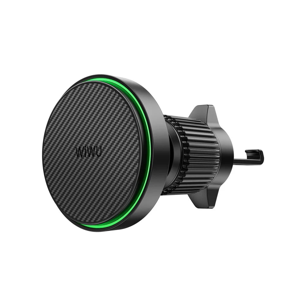 WIWU CH-325 Qi 2.0 Magnetic Car Wireless Charger 15W Fast Charging Air Vent Mount Bracket - 4