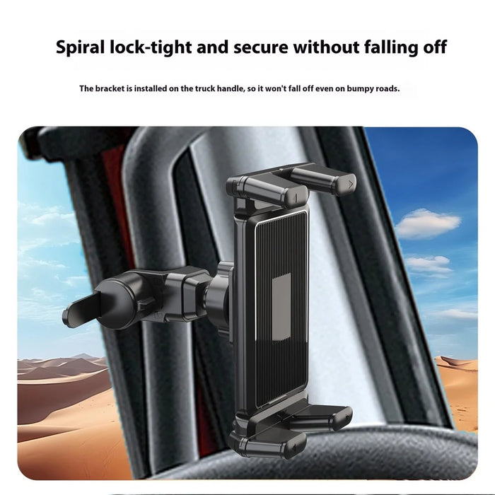 A006 360 Degree Rotatable Tablet Phone Mount Treadmill Spin Bike Vehicle Handle Installation Bracket - 5