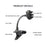 X040 Universal Phone Holder Clamp Mount Bracket for Electric Guitar Bass Ukulele Live Teaching Video Recording - 5